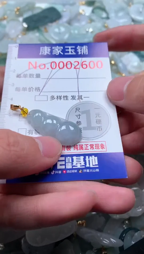 【闪购商品】翡翠吊坠(不含链)未镶嵌2600