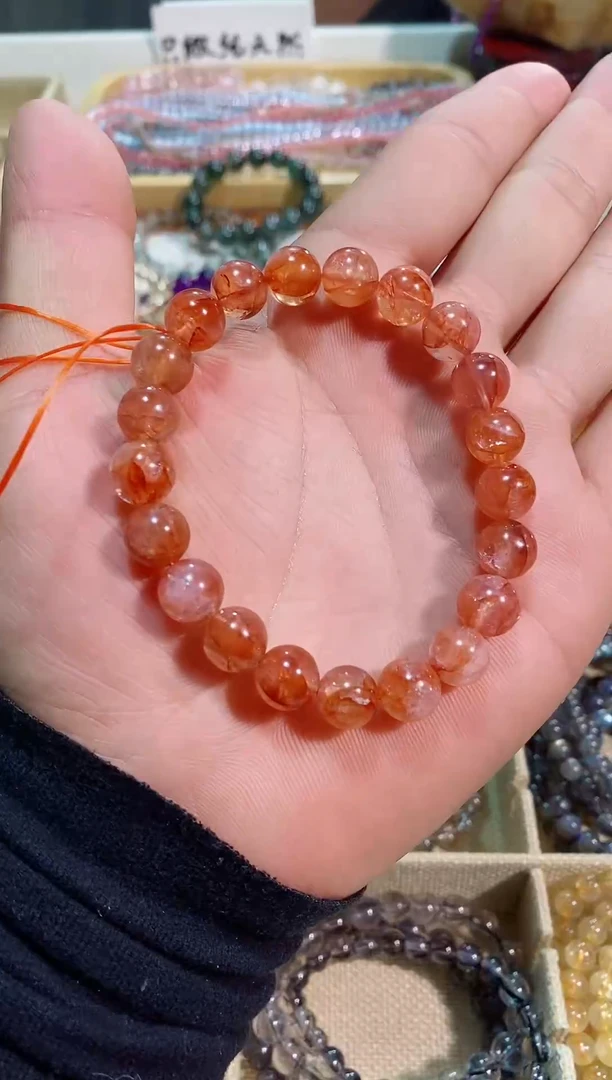 【闪购商品】水晶手链未镶嵌红胶花9M+  (多样性发其一）
