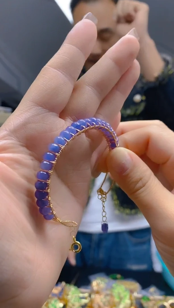 【闪购商品】翡翠耳饰合金77翡翠手镯