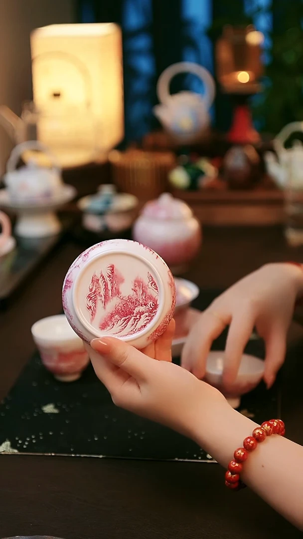 陶瓷茶具千秋雪盖置