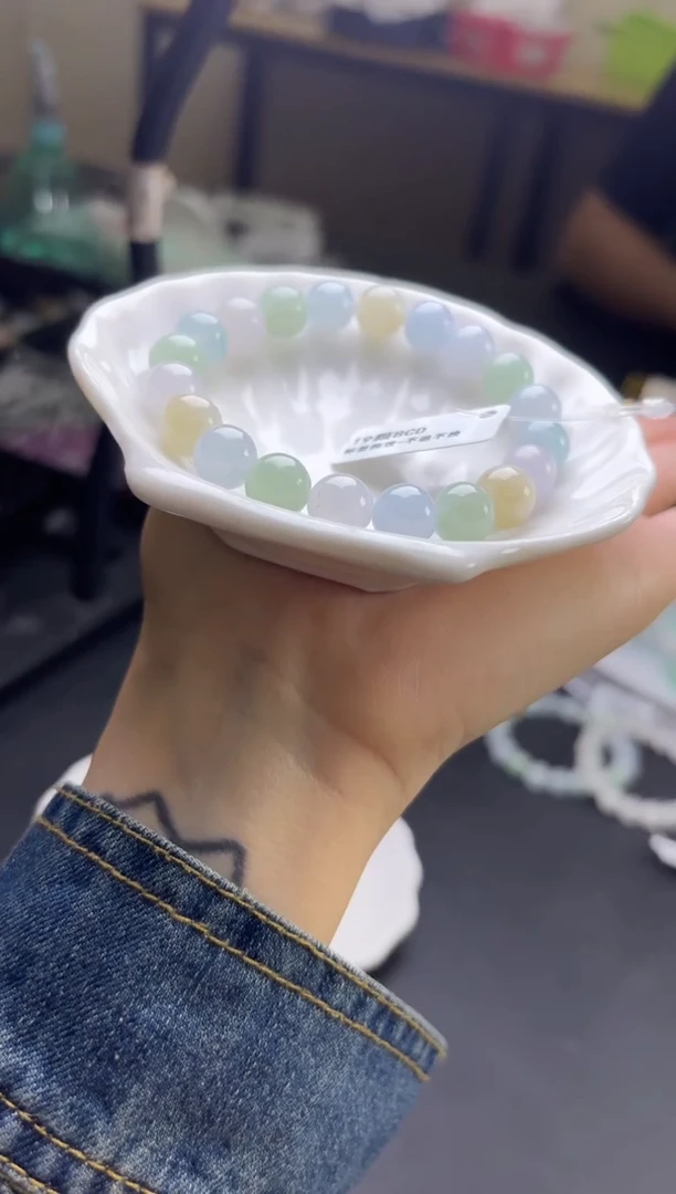 未镶嵌挂件翡翠发一件手串YJ2-135-8