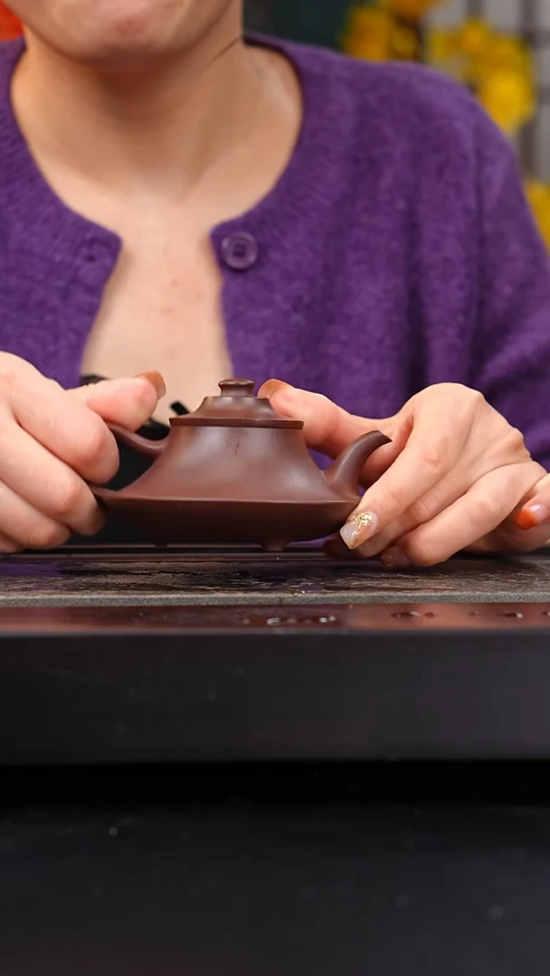 茶壶紫砂全手工铁芯老紫泥云炉150cc何家成