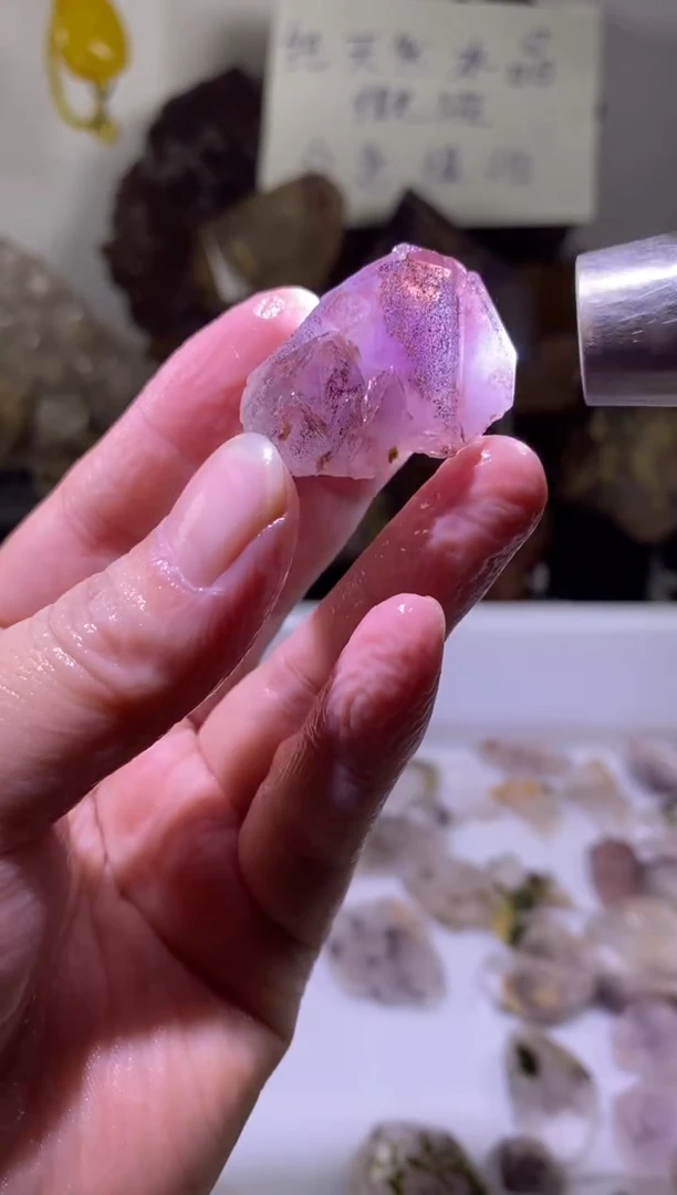 未镶嵌珠宝半成品水晶79号四川超七花园水晶