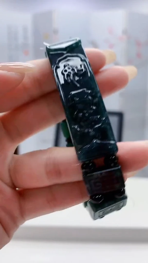 未镶嵌定制翡翠4917lr-毛货手串159