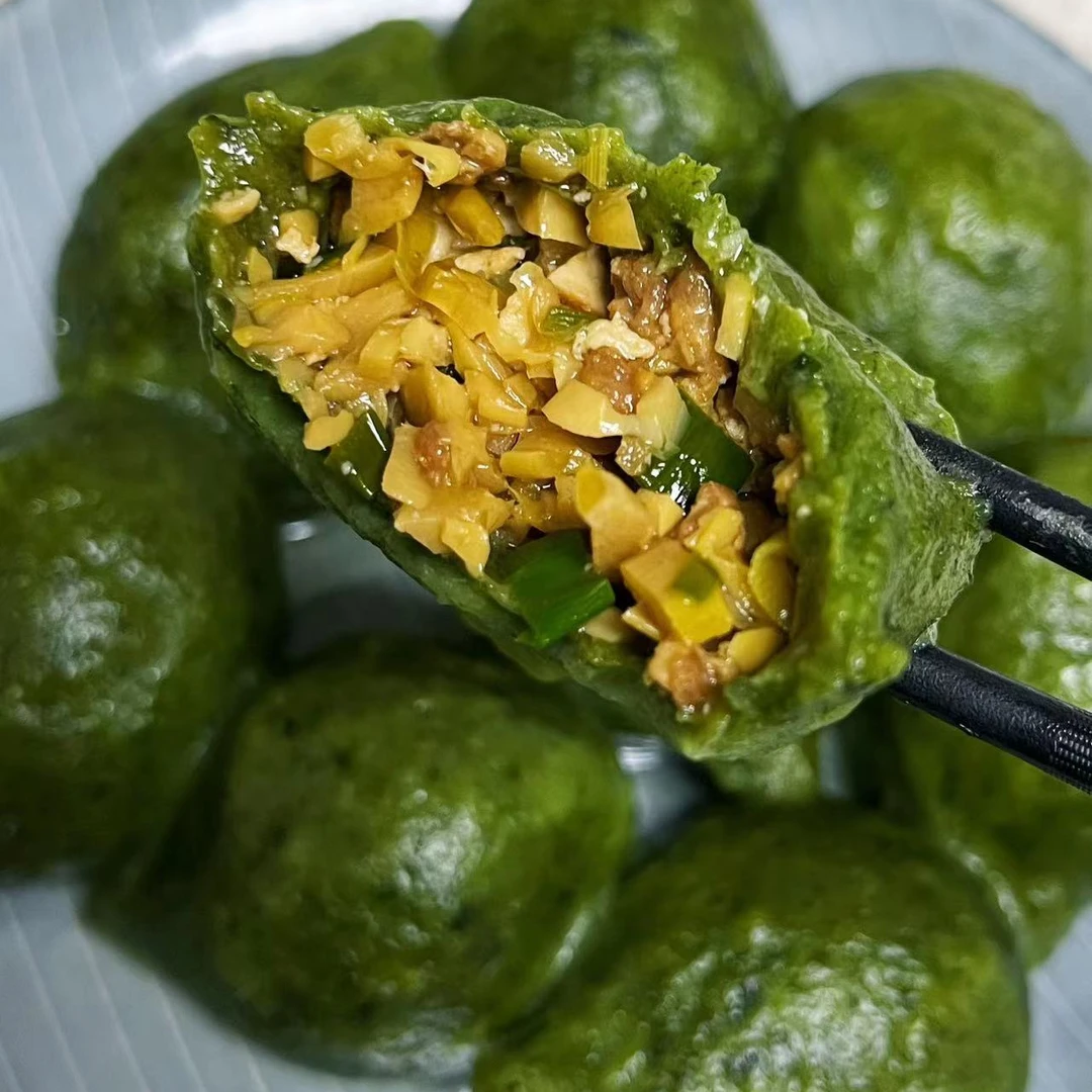 顺丰包邮农家手工【笋肉馅】艾叶青团新鲜青团