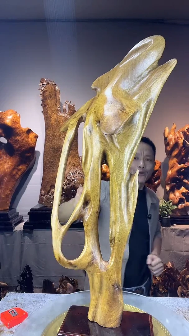 金丝楠自*人小叶桢楠随行摆件72