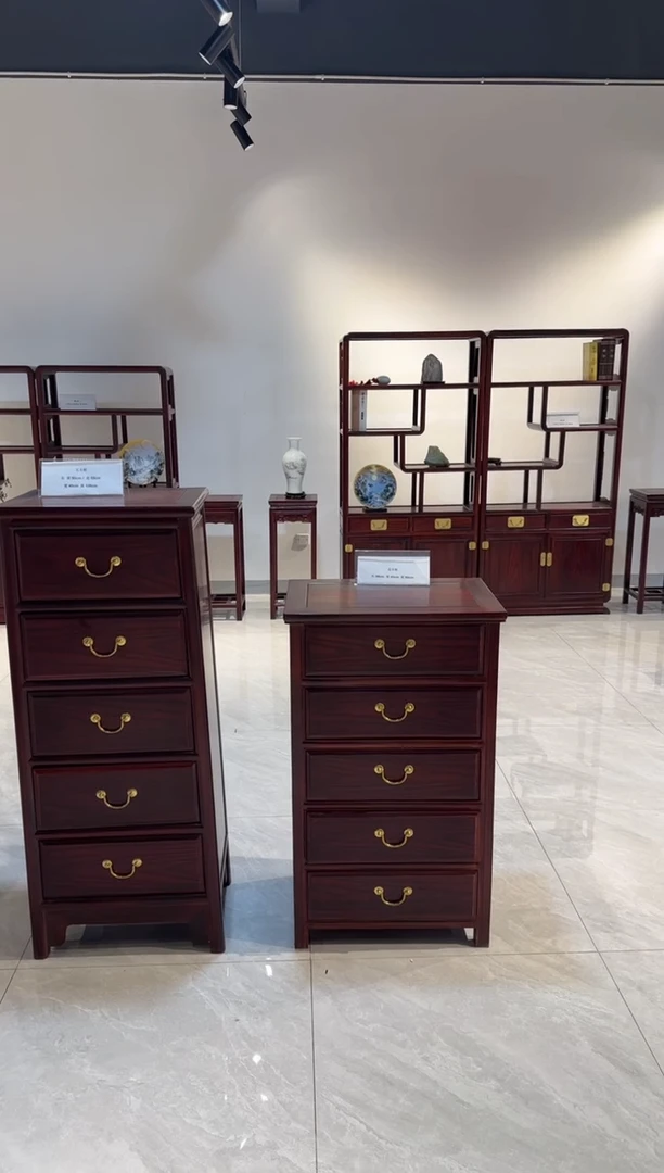 木（红木类）春*矮款直角五斗柜