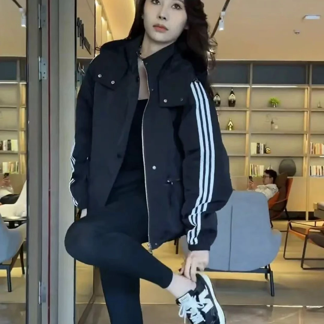 【松茶可可】冬季新款加绒加厚情侣休闲百搭冲锋衣外套QK806