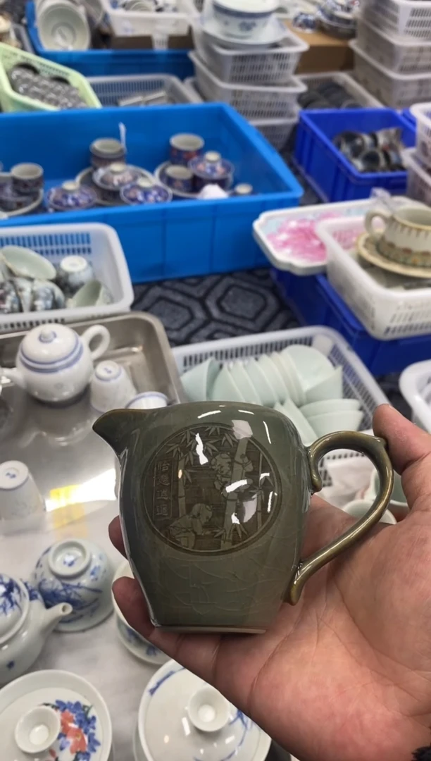 摆件陶景德陶瓷茶具公道杯