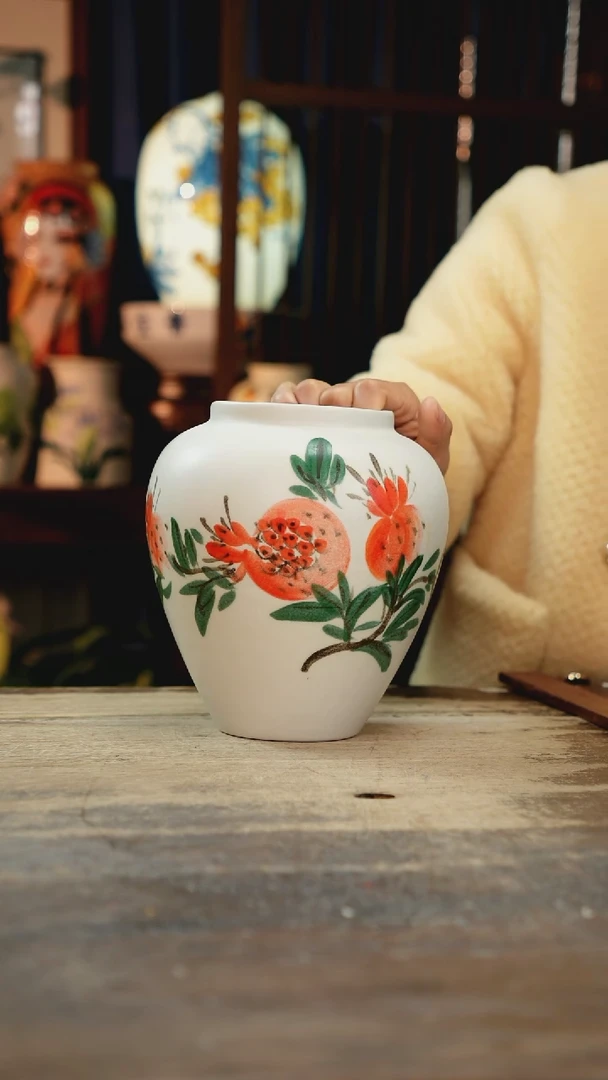 【闪购商品】瓷片景德镇纯手工釉下彩精品花瓶