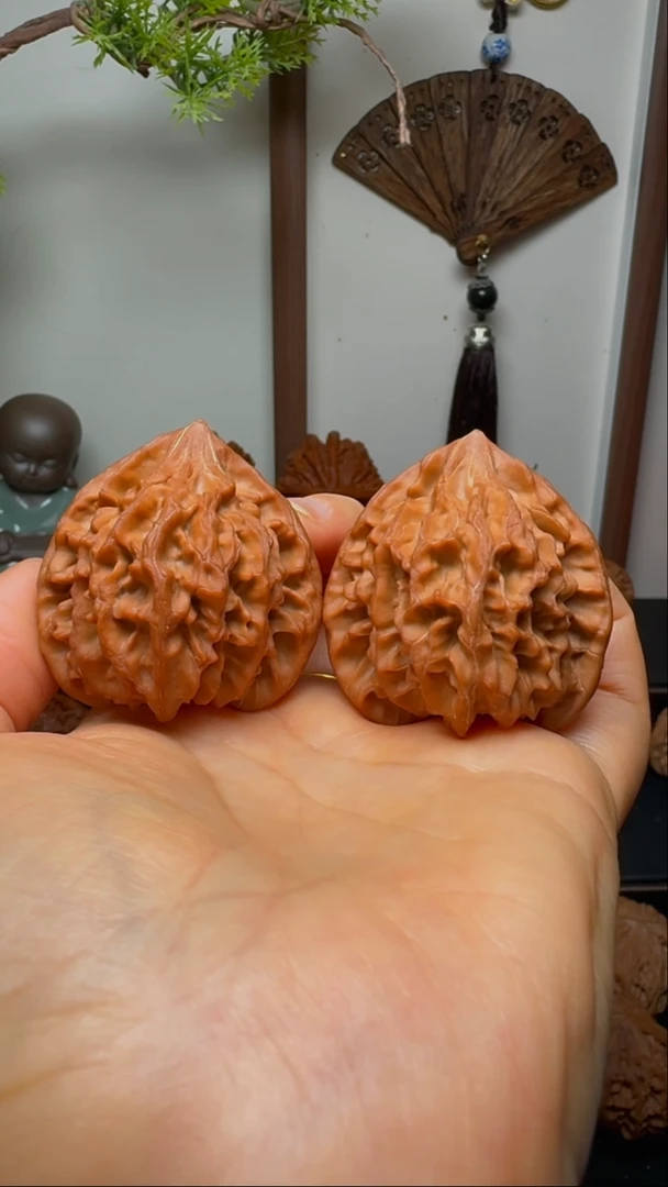 把件文玩核桃龙门涧货头 边42