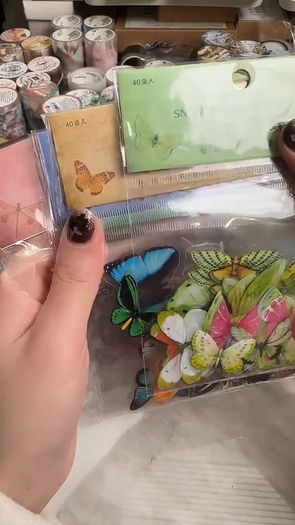 1-9 翅膀标本师贴纸 随机6款