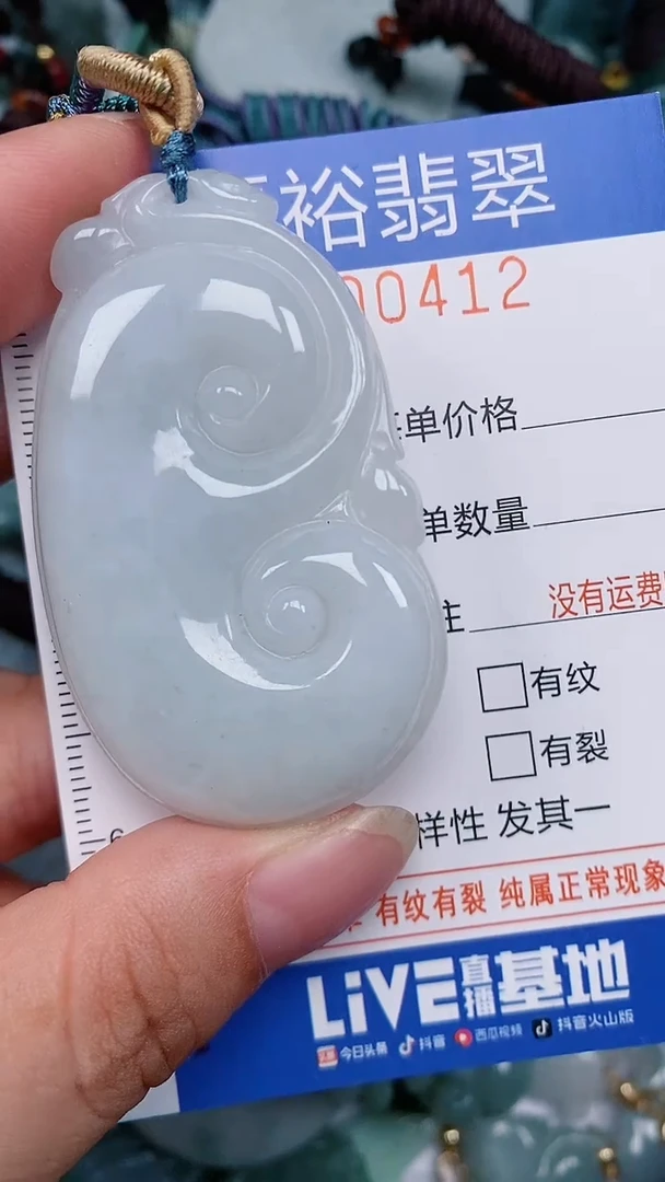 翡翠未镶嵌颈饰...0000412