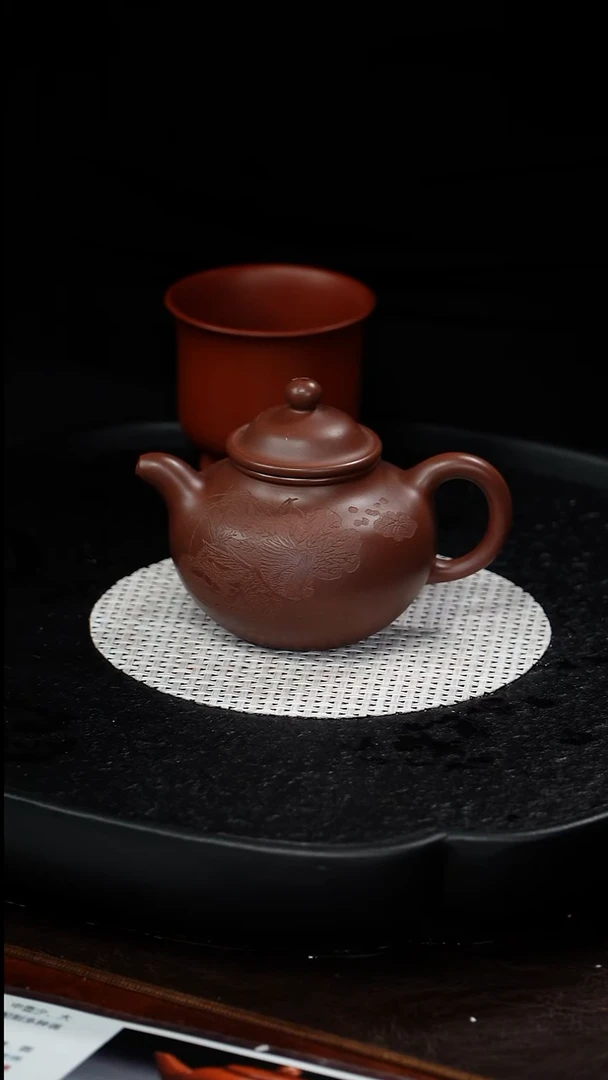茶壶紫砂惠慧 莲子174 南山紫泥 200毫升