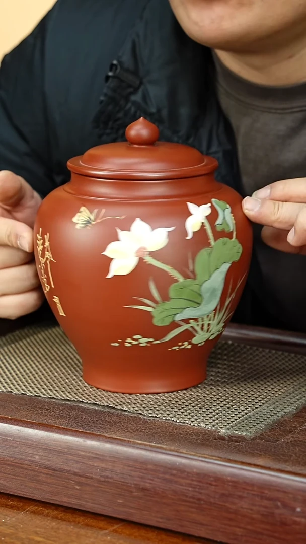 宜兴原矿紫砂茶叶罐