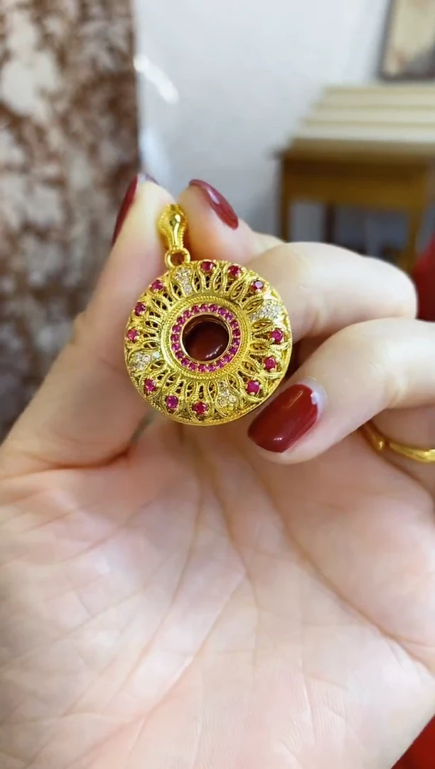 合金无009平安扣吊坠