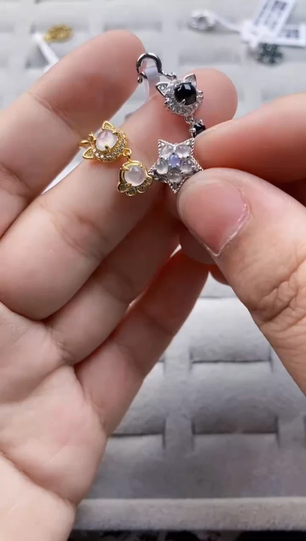 翡翠戒指银S925镶嵌101010     3