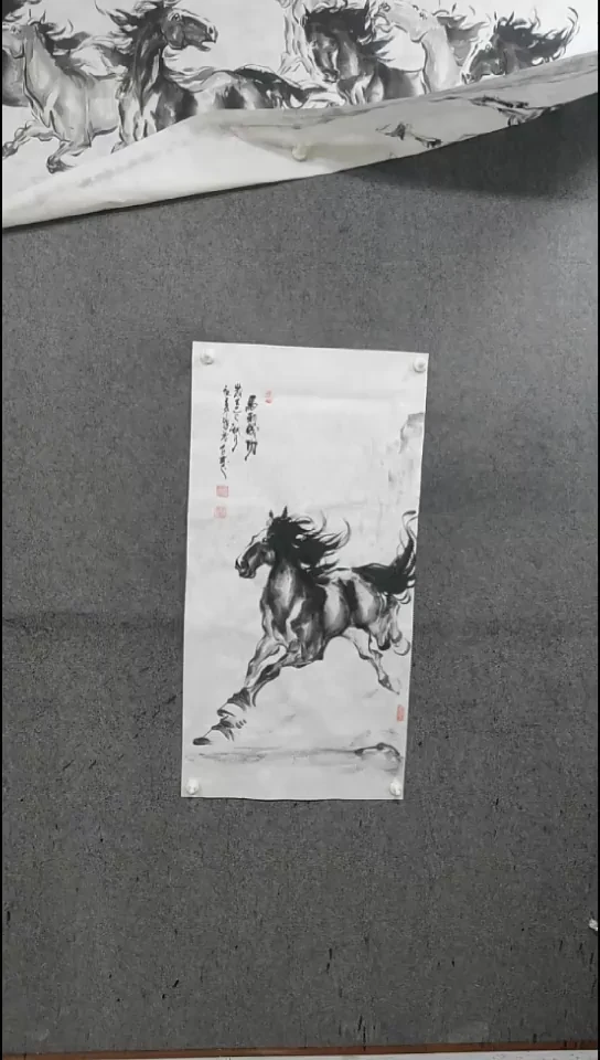 国画水墨写意单骏马图【双12随机福利】