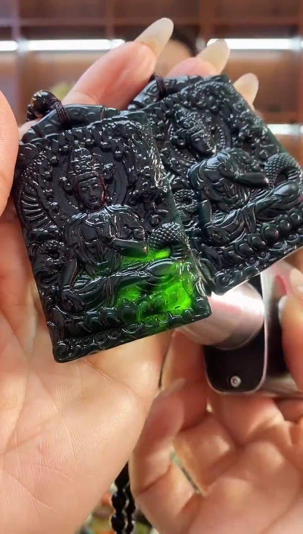 未镶嵌岫玉吊坠多样性发其一