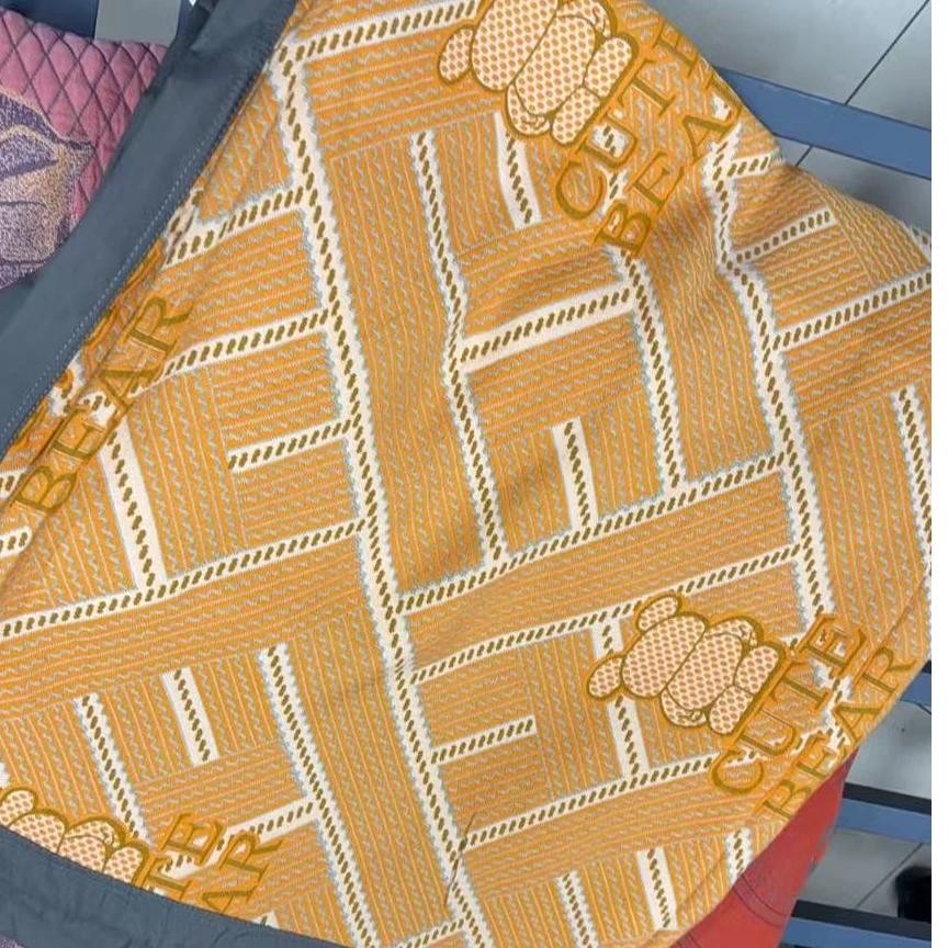 多功能纱布床盖--格子小兔200*230