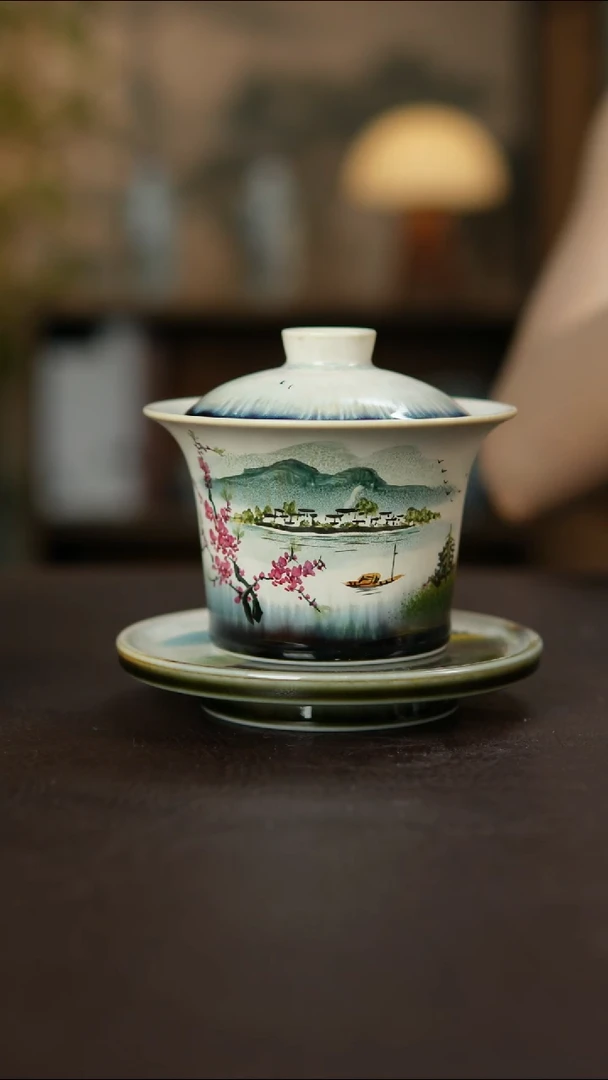 杯景德镇陶瓷柴烧手作瑕疵
