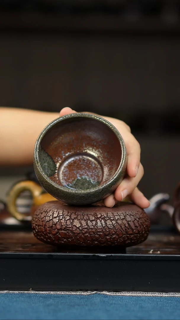 茶壶紫砂乙*柴烧紫砂紫泥杯
