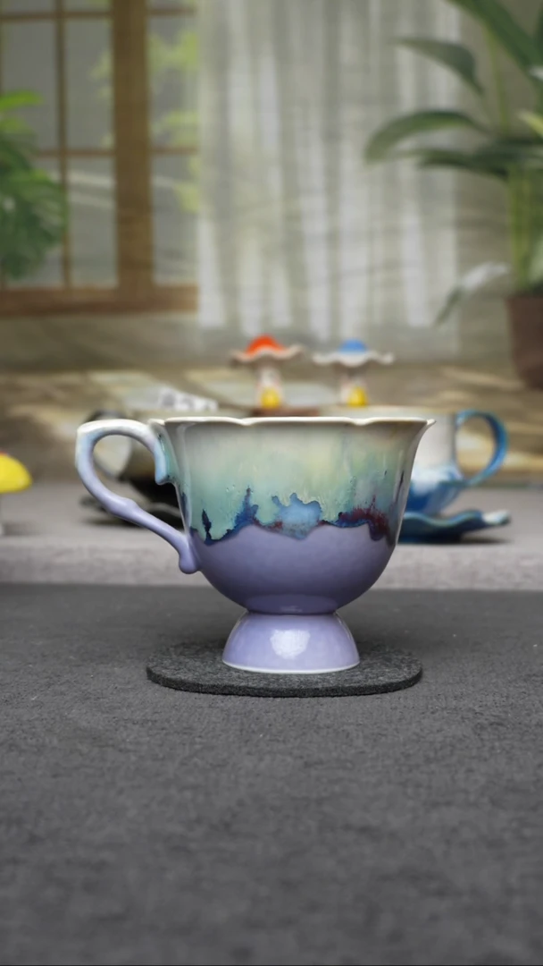 杯子陶776景德镇手工手创杯子 带冰裂纹