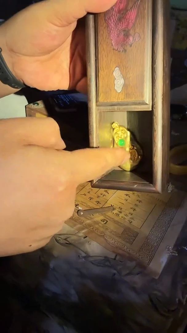 木闪电购链接精品摆件葫芦牌子带盒子