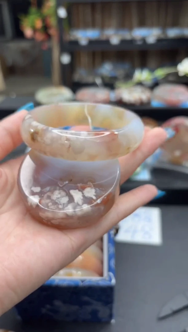 未镶嵌手镯石英质玉13(62圈赠送镯心)