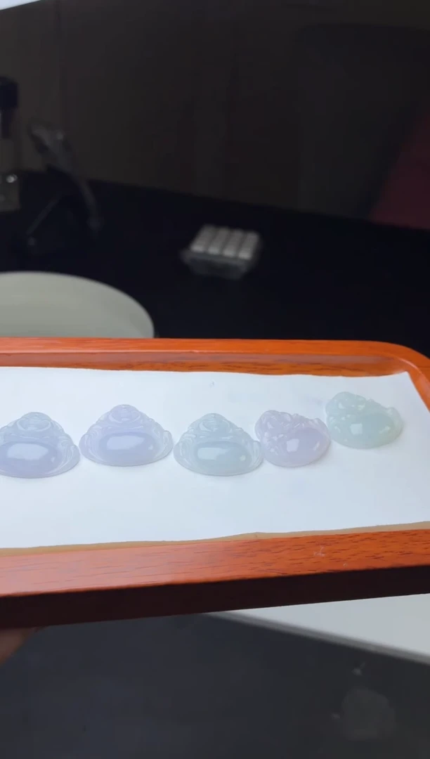 吊坠(不含链)未镶嵌翡翠缅甸天然翡翠佛公吊坠 多样性发一