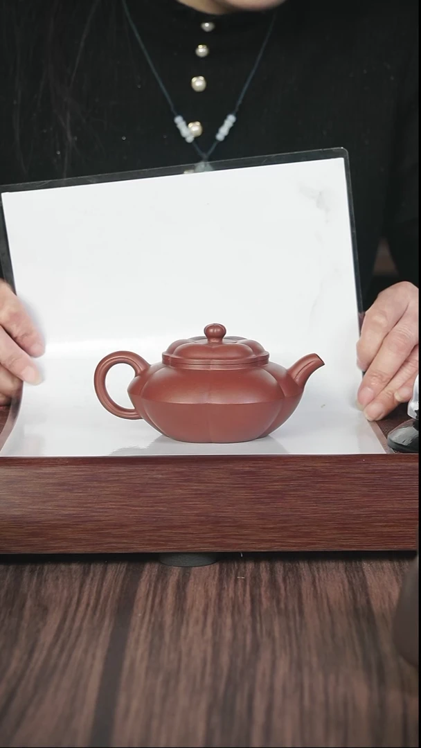 【闪购商品】紫砂茶壶筋纹 朱泥 合梅