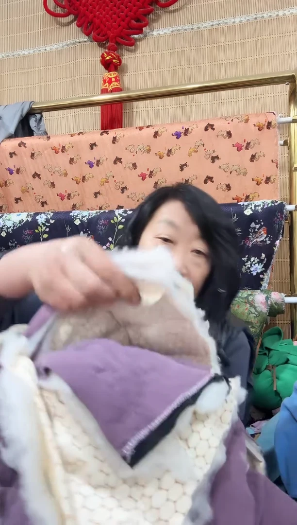 紫色棉块小布头一份