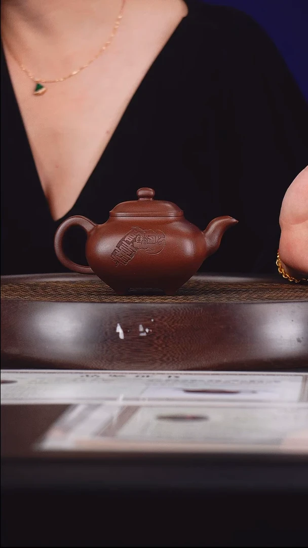 茶壶紫砂葛岳纯紫砂壶70