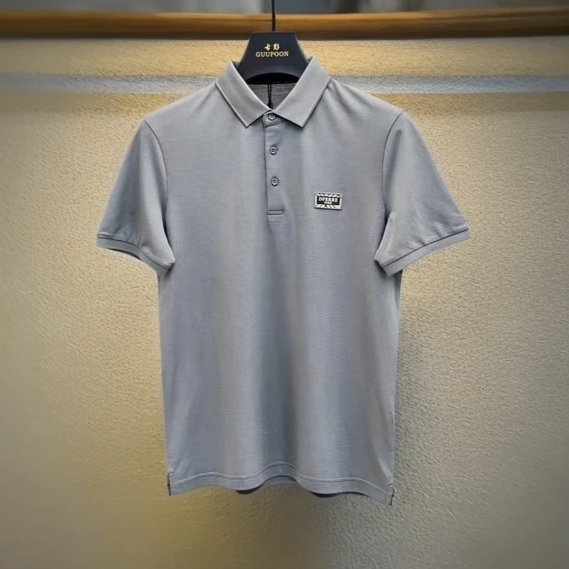 【短袖T恤202】男士品牌原单商务绅士清凉一夏珠地网孔Polo领短袖