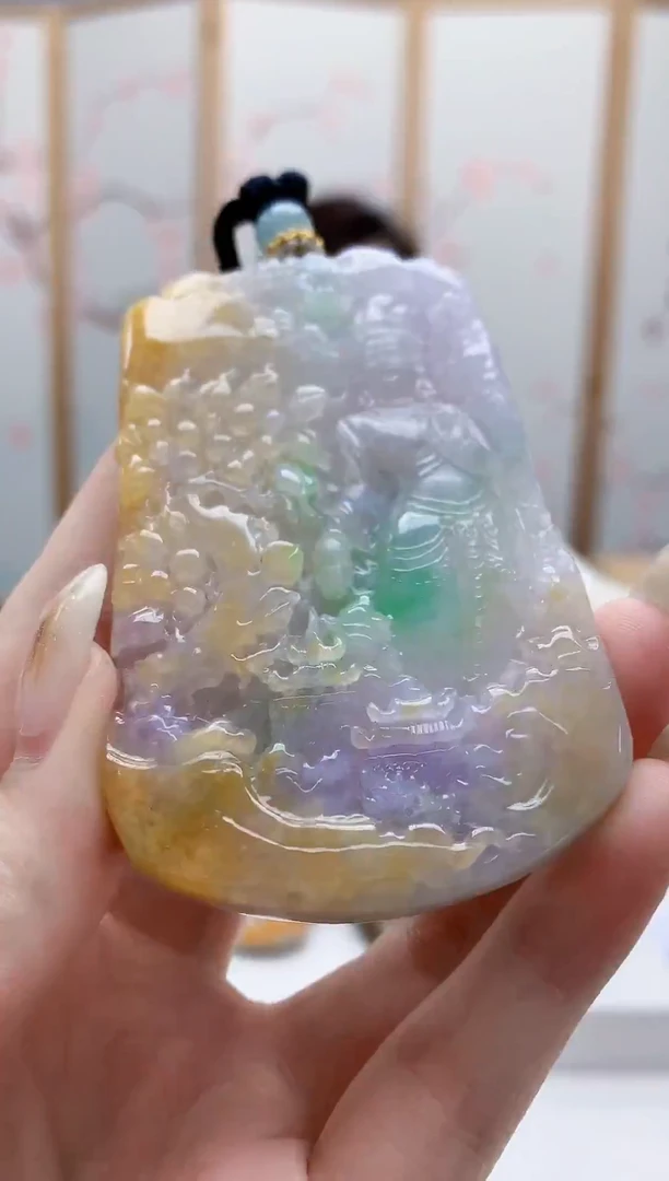 未镶嵌定制翡翠5160jw-毛货挂件64