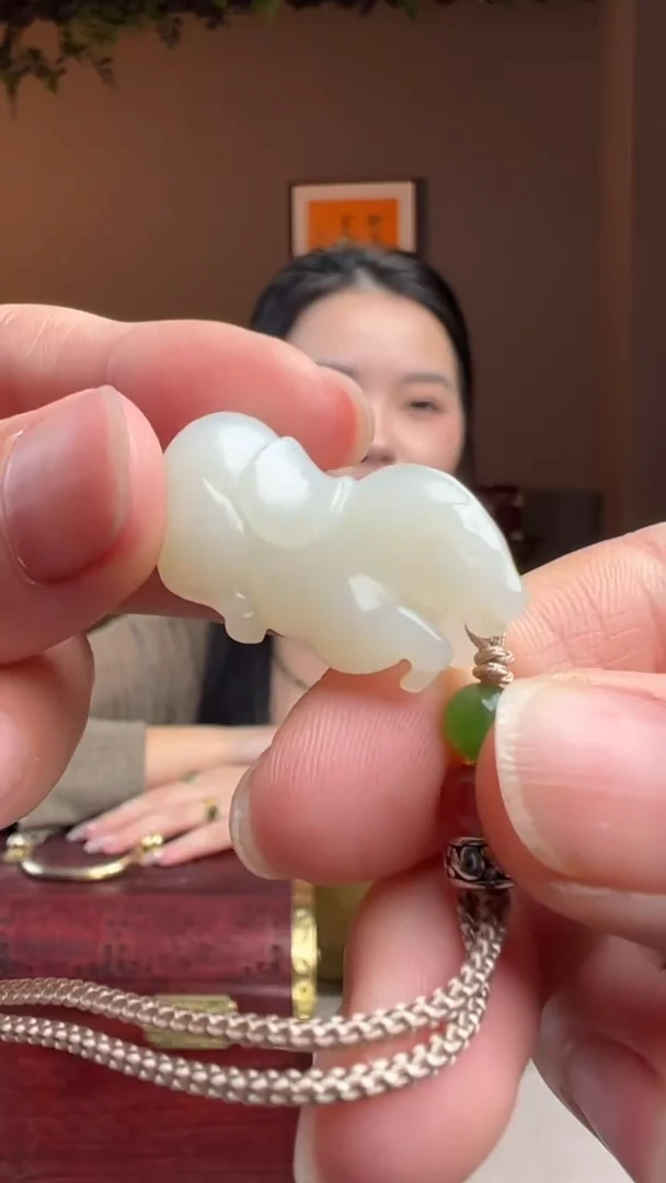 【闪购商品】和田玉颈饰未镶嵌和田玉山料马到成功吊坠