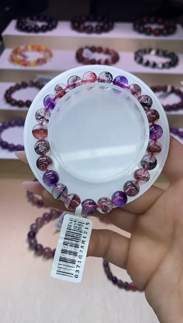 【闪购商品】水晶手链未镶嵌黑加仑超七单圈8m+