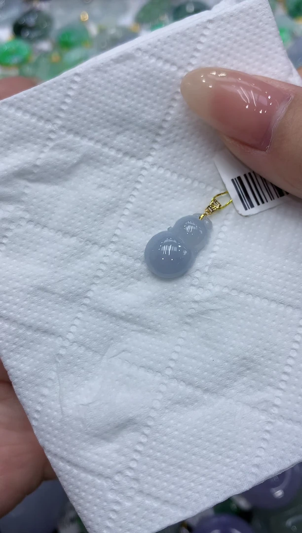 颈饰18K金镶嵌翡翠111111111111