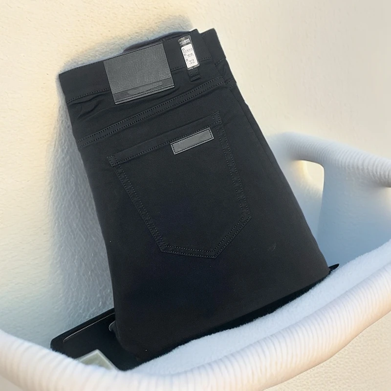 N10男士春夏百搭休闲牛仔裤  黑色