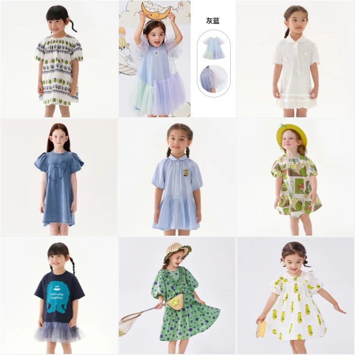 【裙子合集2】马拉丁夏季女童休闲，设计师，polo，卡通，专柜款连衣裙
