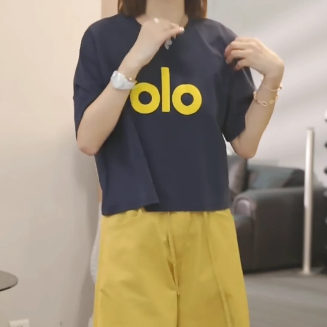 B【如此简单】2025春夏新款时尚百搭休闲T恤上衣