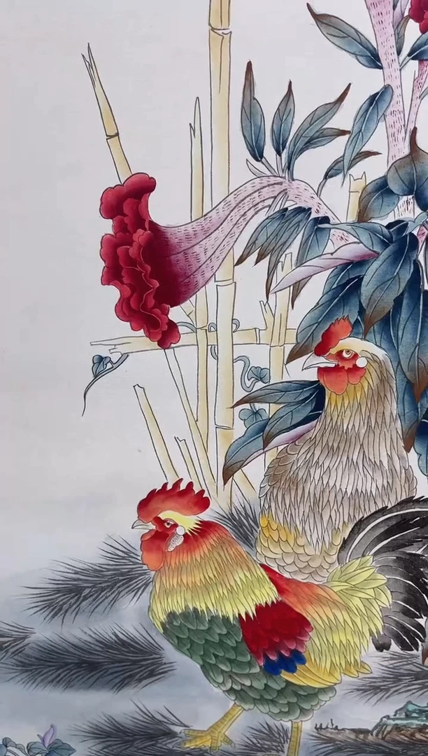 国画张传亭老师的作品3