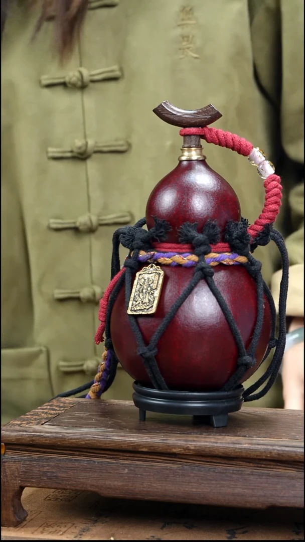 YE101复古网兜款天然酒葫芦（一物一拍）