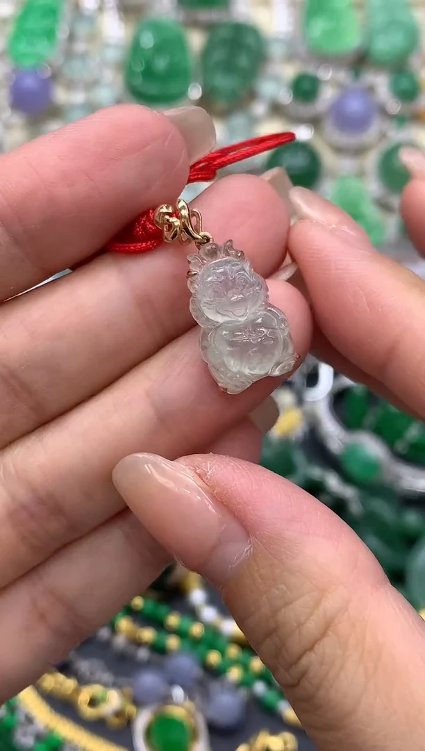 【闪购商品】翡翠颈饰18K金镶嵌82-中国好珍宝