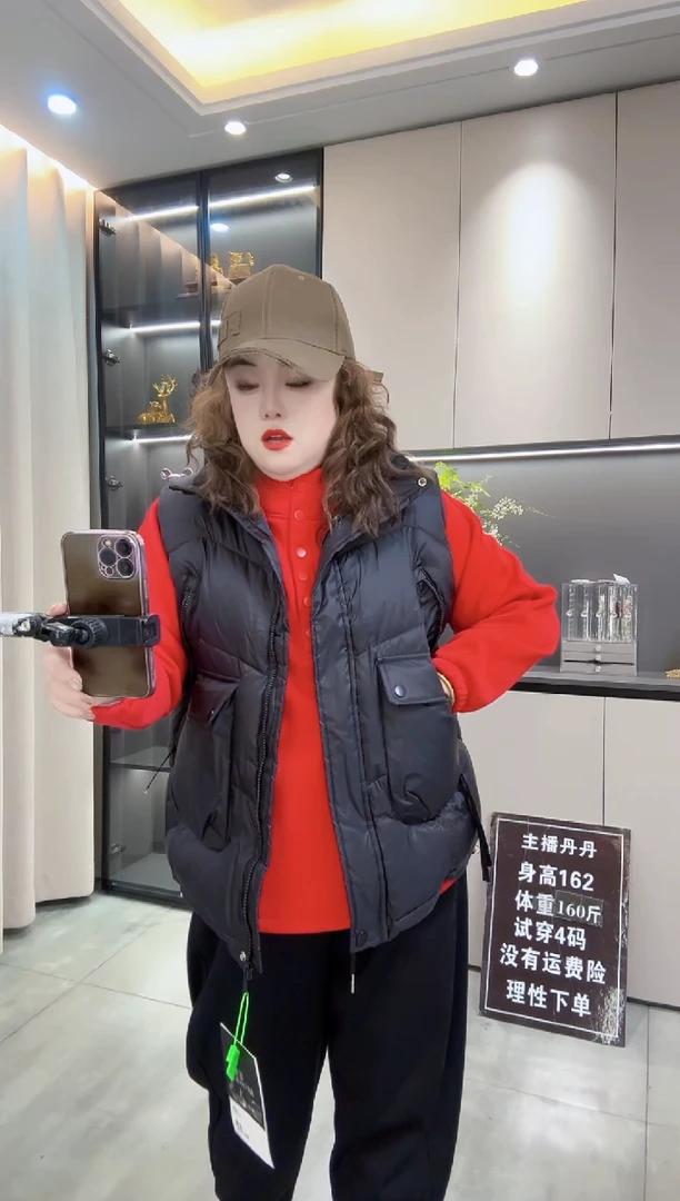 797黑色棉马甲5x（170-185）