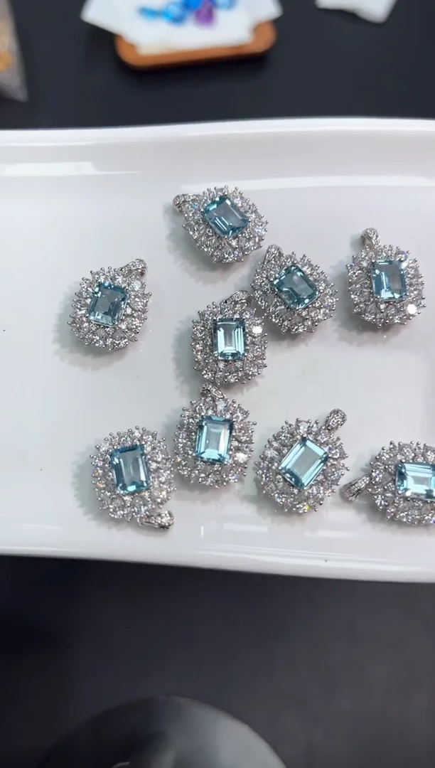 【闪购商品】托帕石吊坠(不含链)银S925镶嵌3o多样性发其一/1个