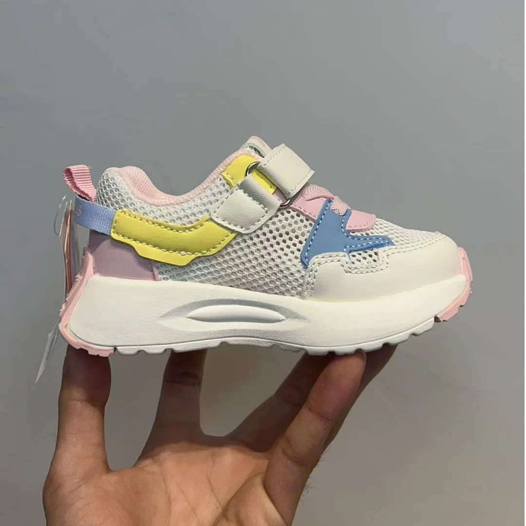 6779女童夏季单网网面透气机能鞋阿甘魔术贴