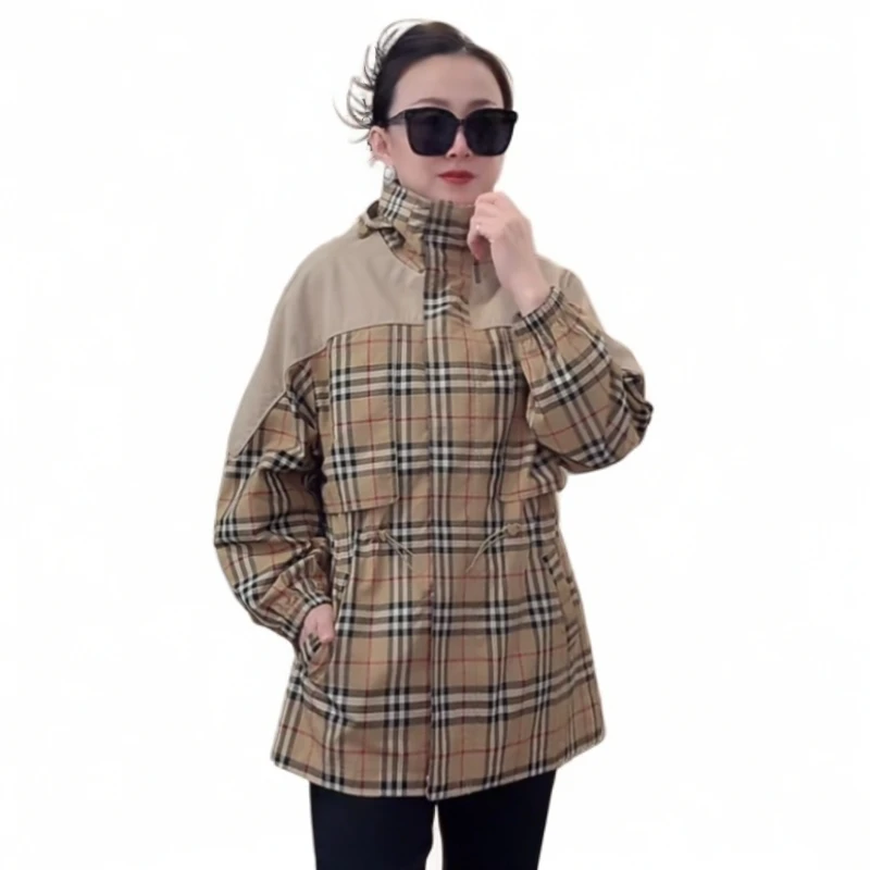 思诗曼服饰 推荐款 新品时尚潮流拼接连帽设计简约大方百搭外套