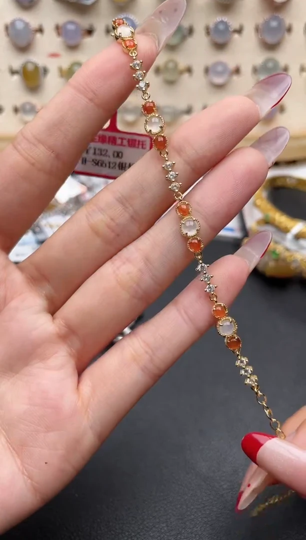 【闪购商品】翡翠戒指银S925镶嵌一物一证一礼盒