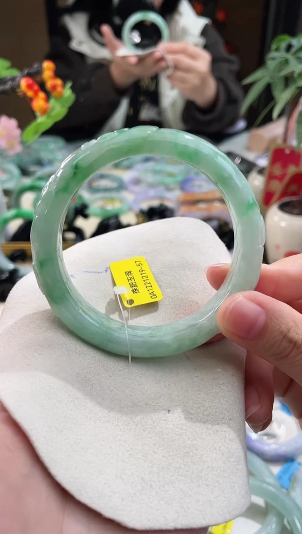 未镶嵌手镯翡翠22  翡翠手镯 57